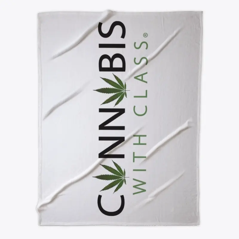 Cannabis With Class Fleece Blanket