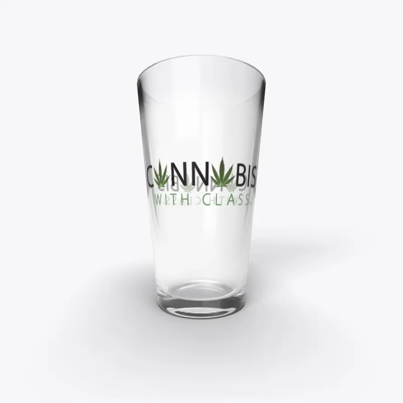 Cannabis With Class Pint Glass