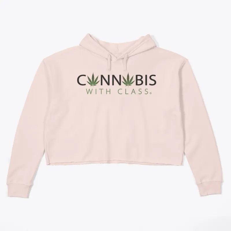 Cannabis With Class Women's Crop Hoodie