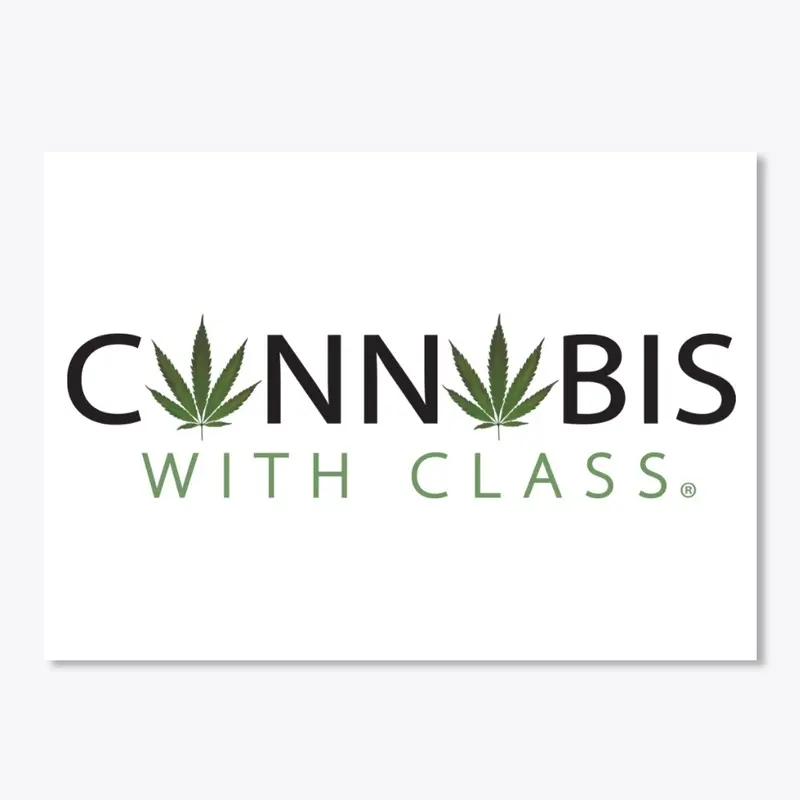 Cannabis With Class Sticker